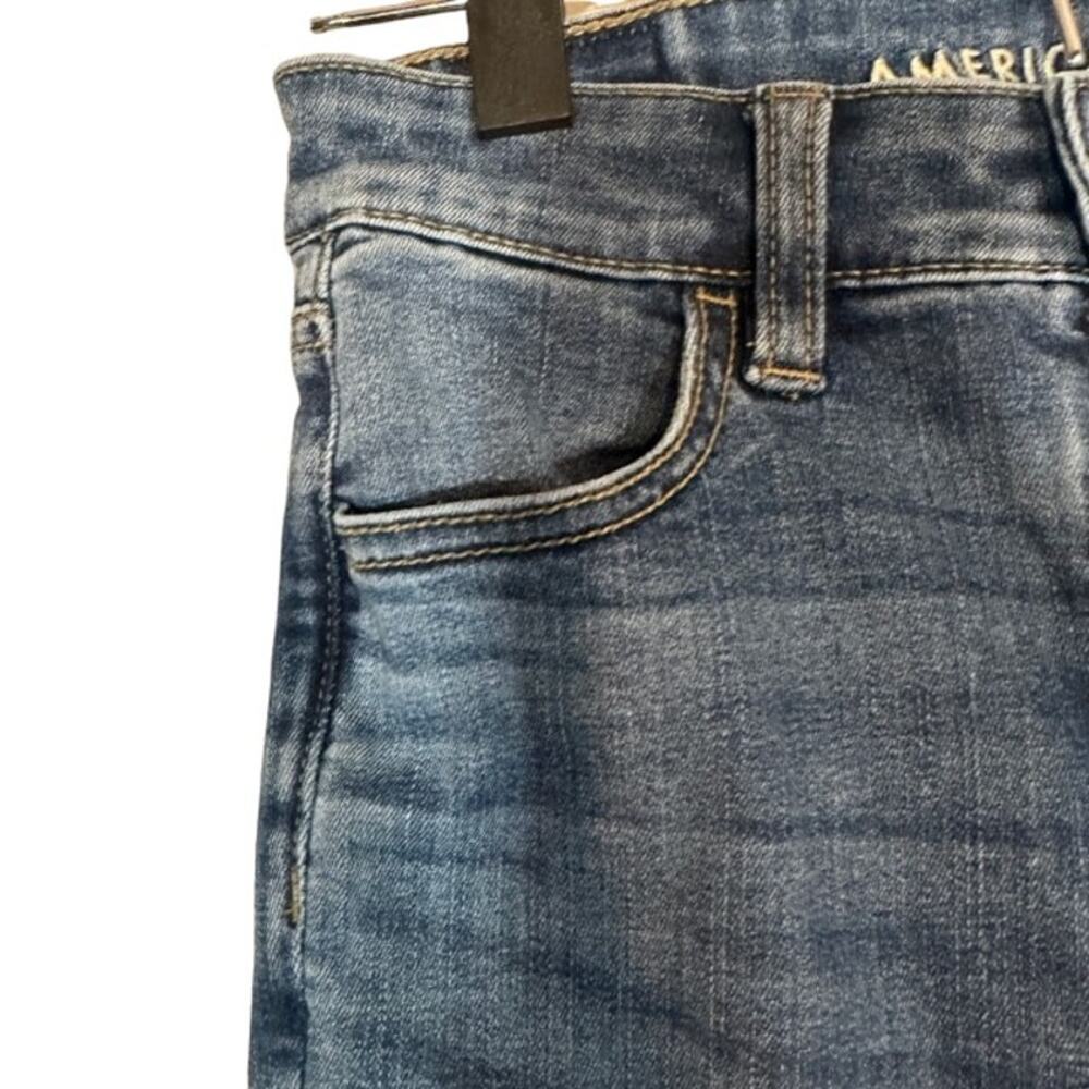 American Eagle Blue Basic Cotton Blend Skinny Ank… - image 5
